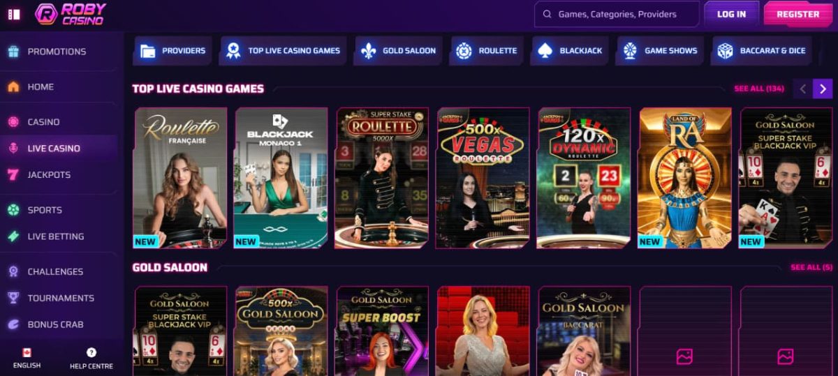 Roby Casino : Bonuses, Cashback, Reloads, VIP for Canadian Players image 2