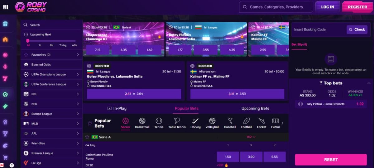 Roby Casino : Bonuses, Cashback, Reloads, VIP for Canadian Players image 3